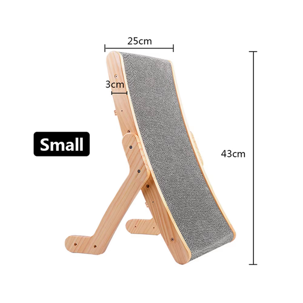 Solid Wooden Cat Scratcher