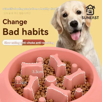Pet Slow Feeder Bowl