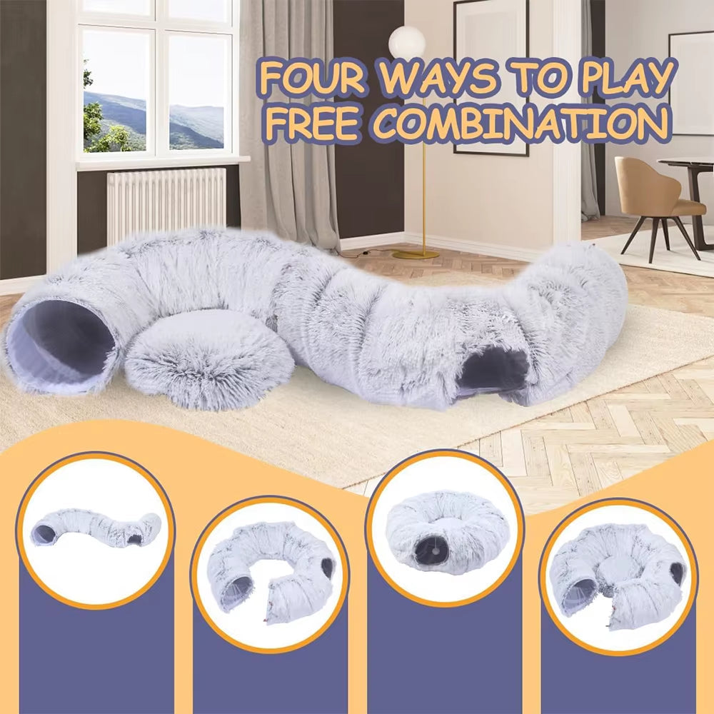 2 in 1 Cat Tunnel Bed