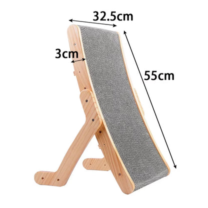 Solid Wooden Cat Scratcher