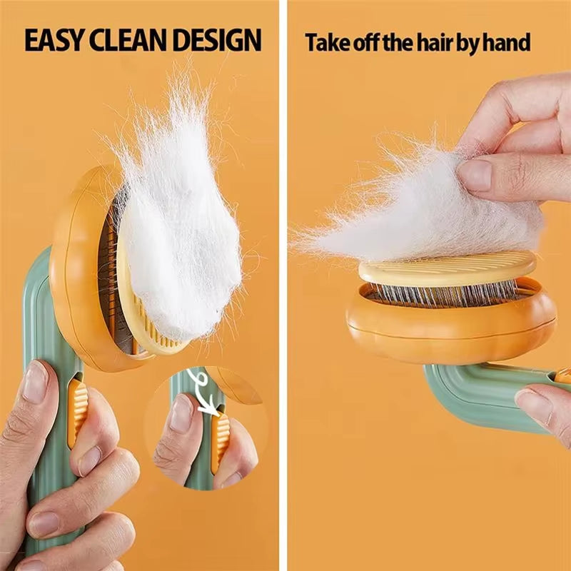Pumpkin Pet Brush